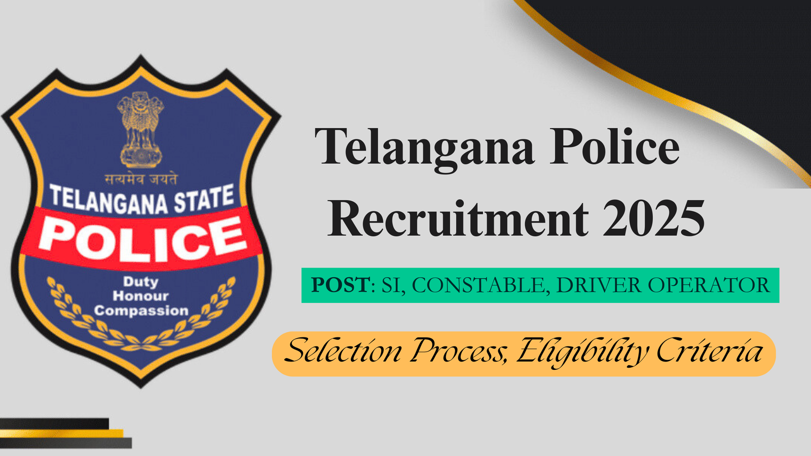 Telangana Police Recruitment 2025