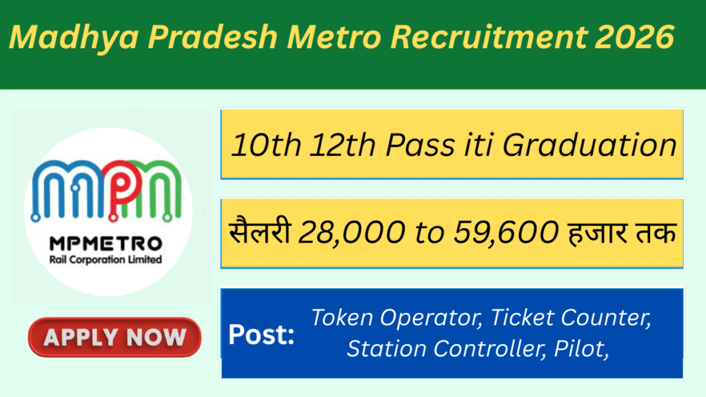 Madhya Pradesh Metro Recruitment 2026