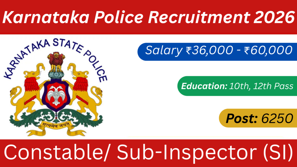 Karnataka Police Recruitment 2026