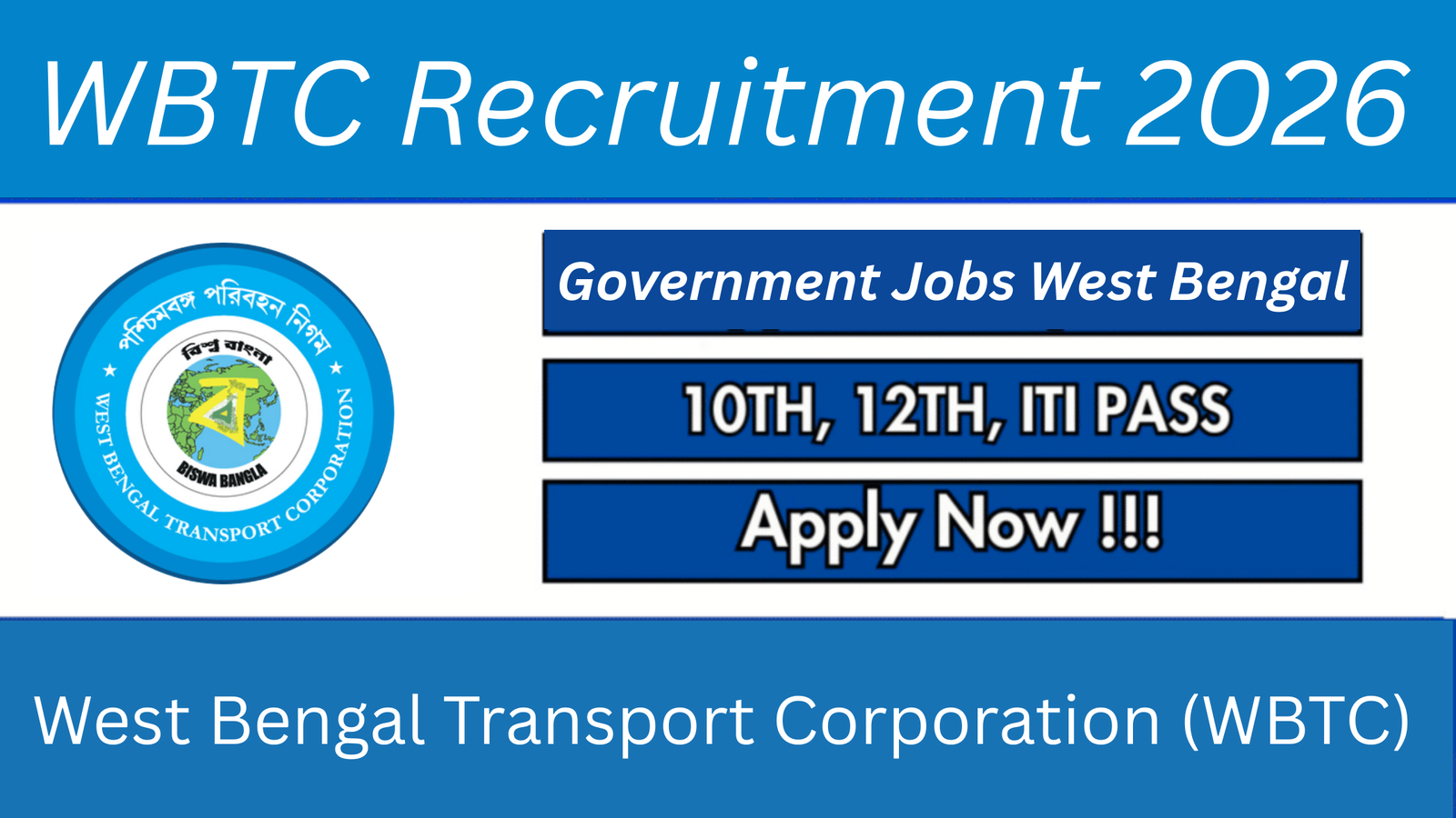 WBTC Recruitment 2026