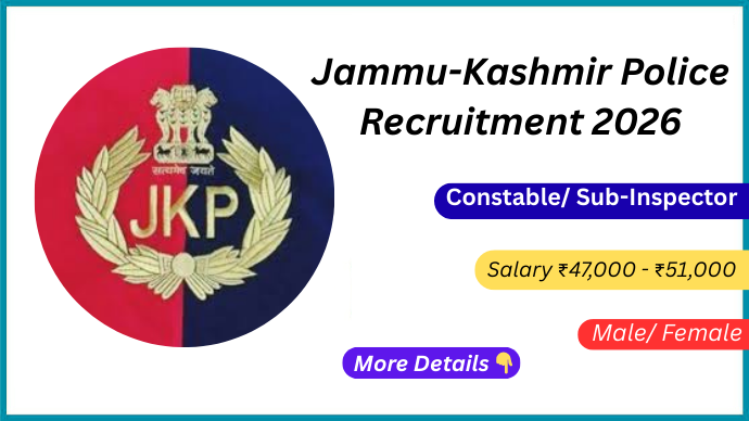 Jammu-Kashmir Police Recruitment 2026