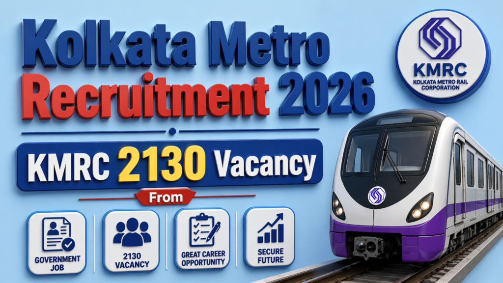 Kolkata Metro Recruitment 2026