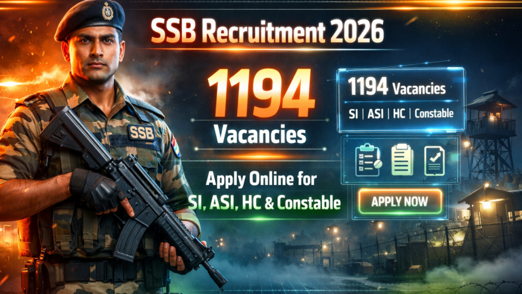  SSB Recruitment 2026